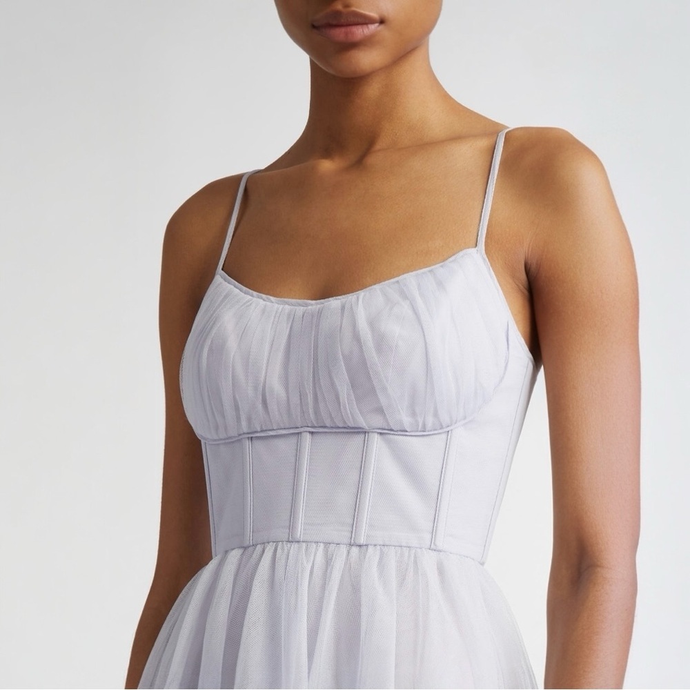 ZIMMERMANN Tulle Corset Bustier Sleeveless Cocktail Midi Dress Size Large 3 NEW - Picture 5 of 16